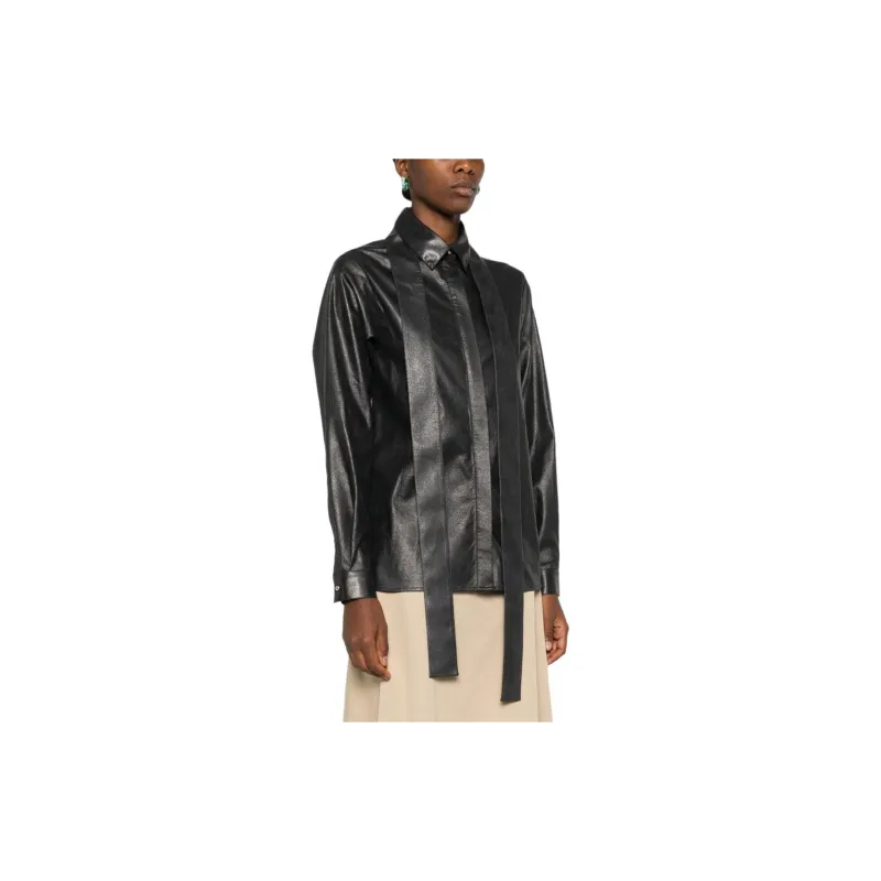 ELIE SAAB Faux leather Shirt-3