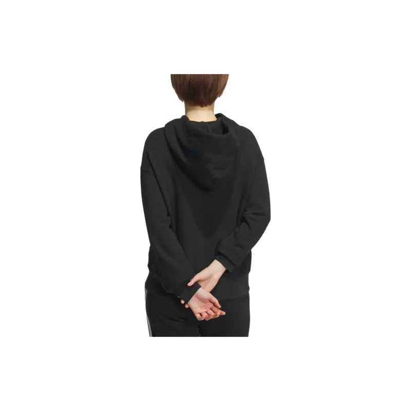 Adidas Essentials Plus Small Logo French Terry Parka Sweatshirt Women's Black-2