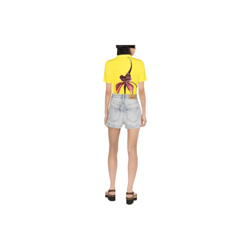 ISABEL MARANT ETOILE Jovany High-rise Jean Shorts-2
