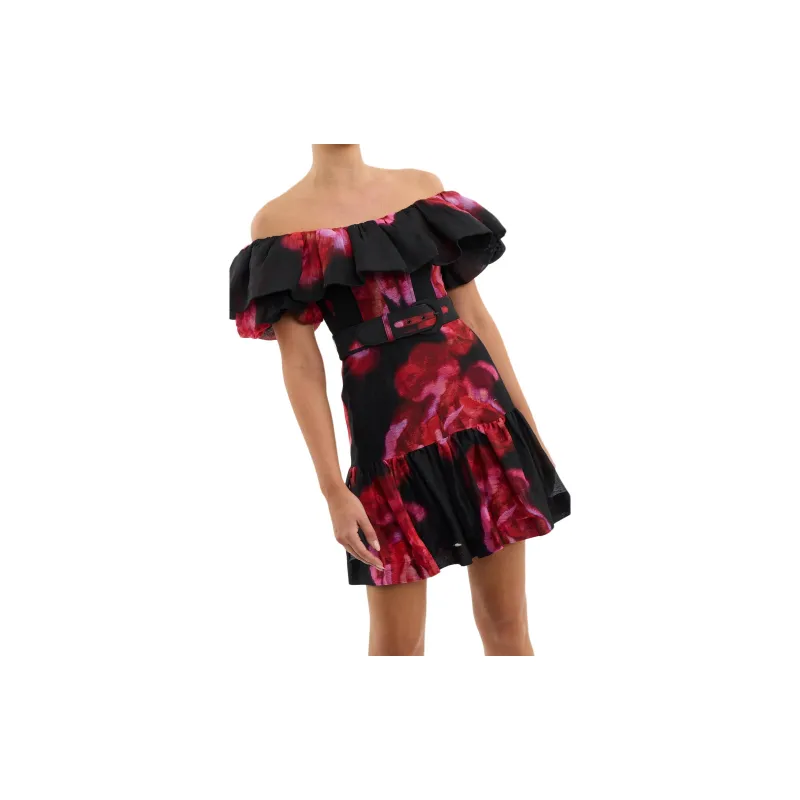 Rebecca Vallance Rosina Off shoulder Dress-3
