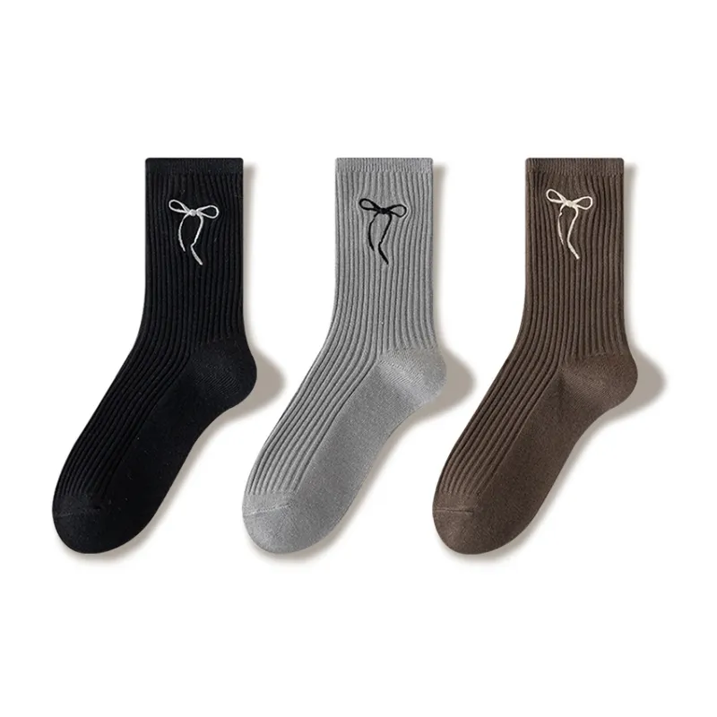JIAZINI Mid Calf Socks Women's 3 Pack-36