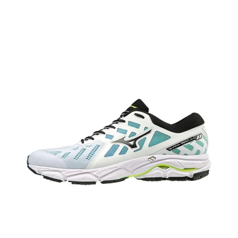Mizuno Wave Ultima 11 Low Tops Lightweight White Blue-0