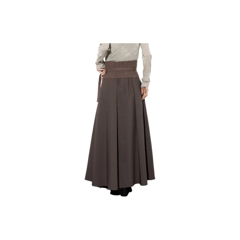 UNITED TOKYO Casual Long Skirts Women's Brown-1