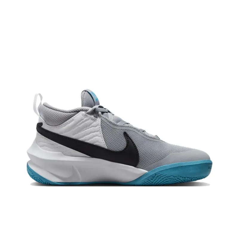Nike Team Hustle D10 GS 'Grey Blue Lightning'-1