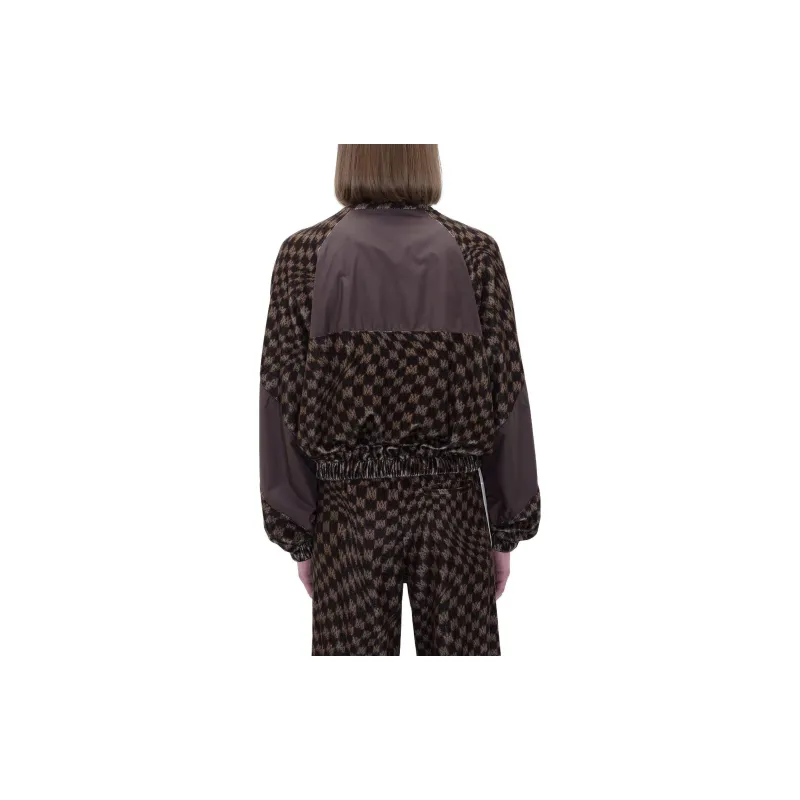 AMIRI Retro Zip Up Track Jacket 'Brown/Multicolor'-3
