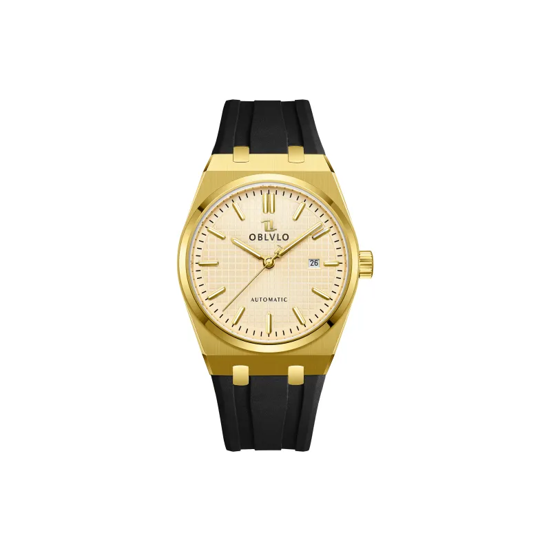 OBLVLO Mechanical Movement Watch Men's Watches Blue Dial-14