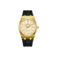 Gold Case Gold Base Black Strap