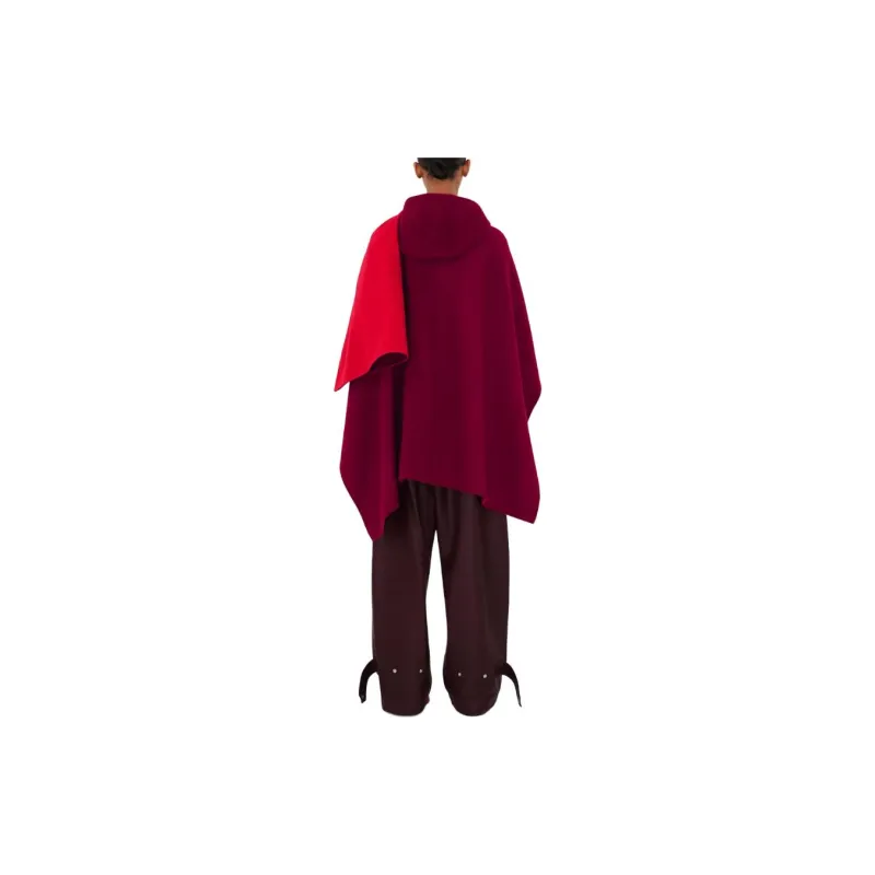Burberry Cloaks Women's Raspberry Red-3