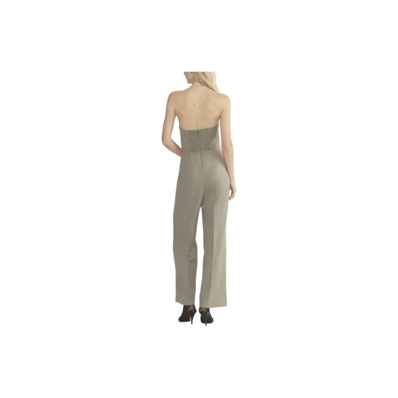 ARITZIA Wilfred Endless Jumpsuit Jumpsuit Women's Heather Nomad Taupe/Stone Nomad Gray Umber-4