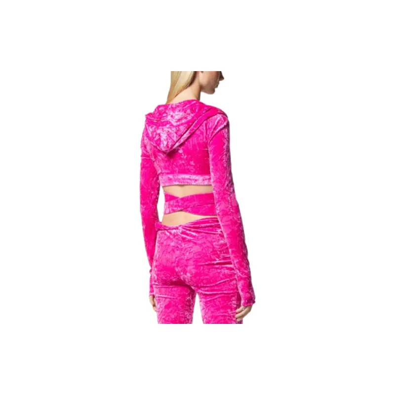 VERSACE Medusa Plaque Crossover Velvet Top-3