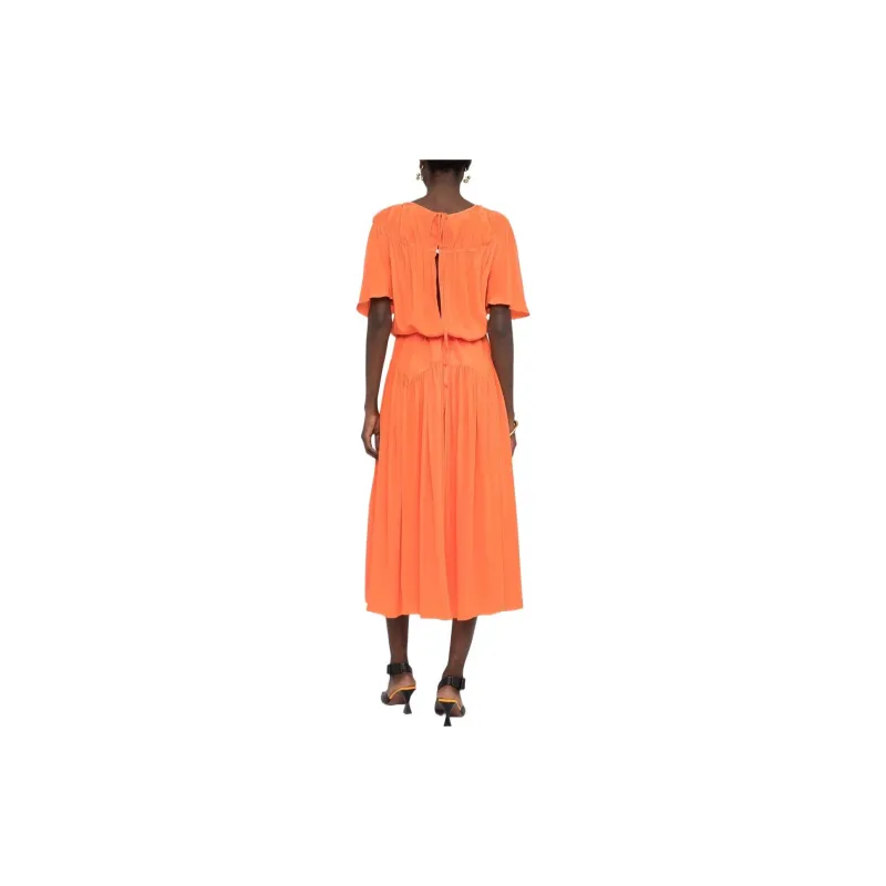 MARNI Short-Sleeved Dresses Women's Orange-3