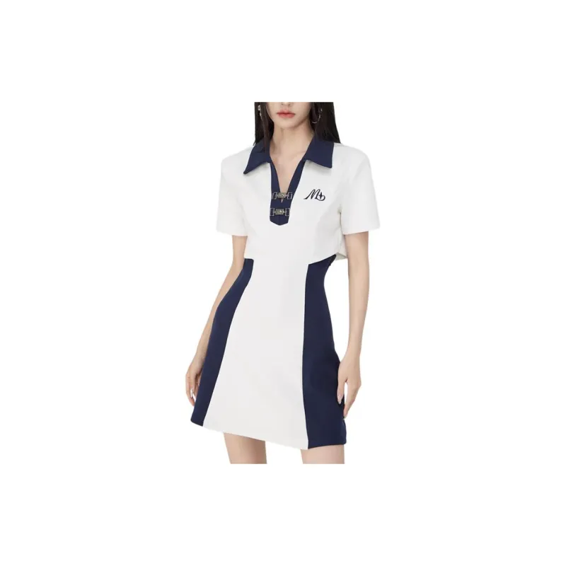 MacyMccoy Short-Sleeved Dresses Women's White-1