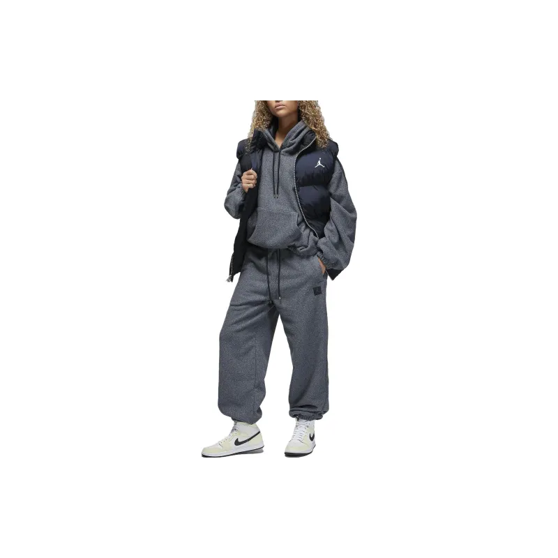 Jordan Winterized Pants Knitted Sweatpants Women's Gray-1