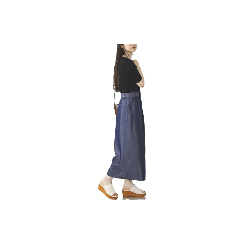 Beams Casual Pants Women's Navy-1