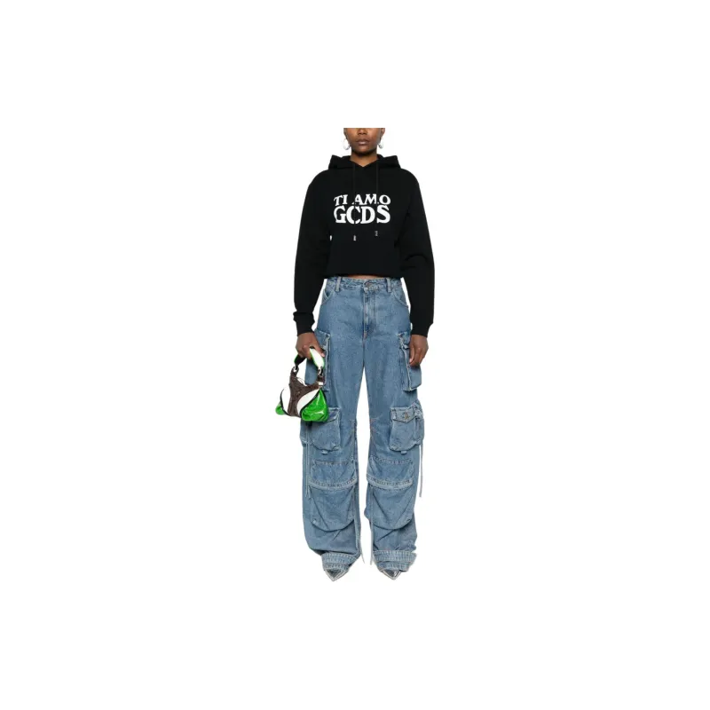 GCDS Ti Amo Cropped Hoodie-1