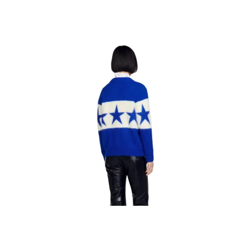 Sandro Stellar Crew-neck Intarsia-knit Jumper-2