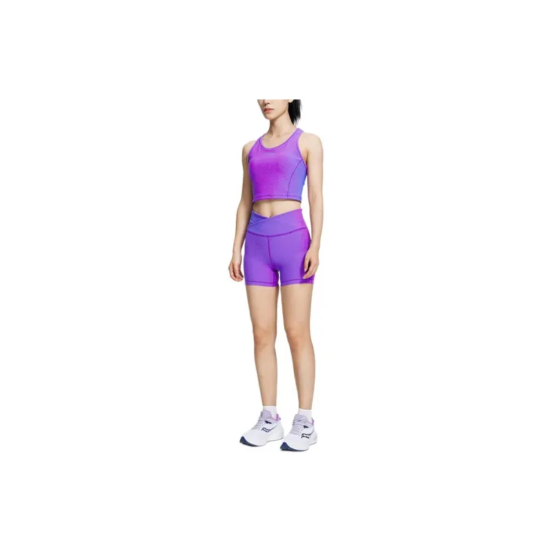 Saucony Sports Shorts Women's Purple Blue-4