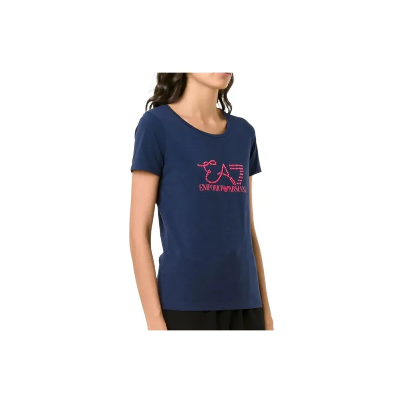 EMPORIO ARMANI EA7 SS22 T Shirt Women's Dark Blue-3