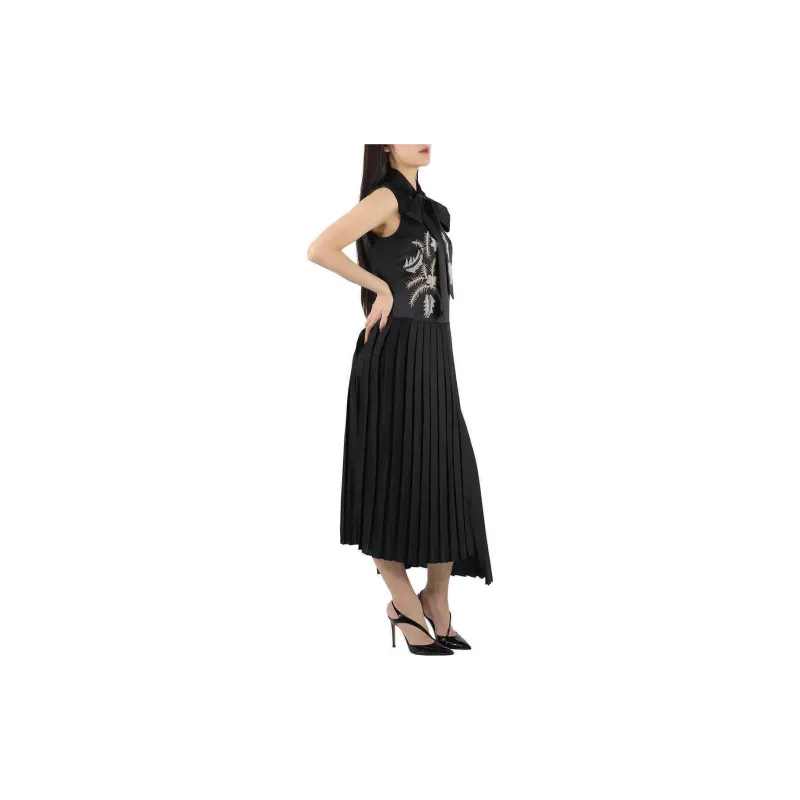 Burberry Sleeveless Dresses Women's Black-2