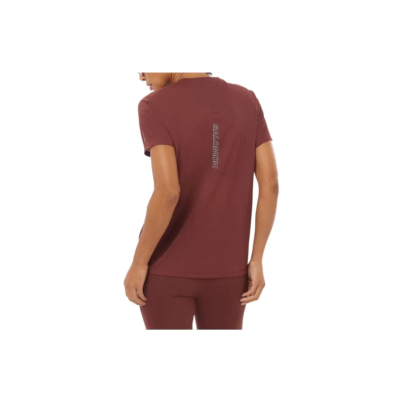 SALOMON SENSE AERO T-Shirt Women's Rum Color-2