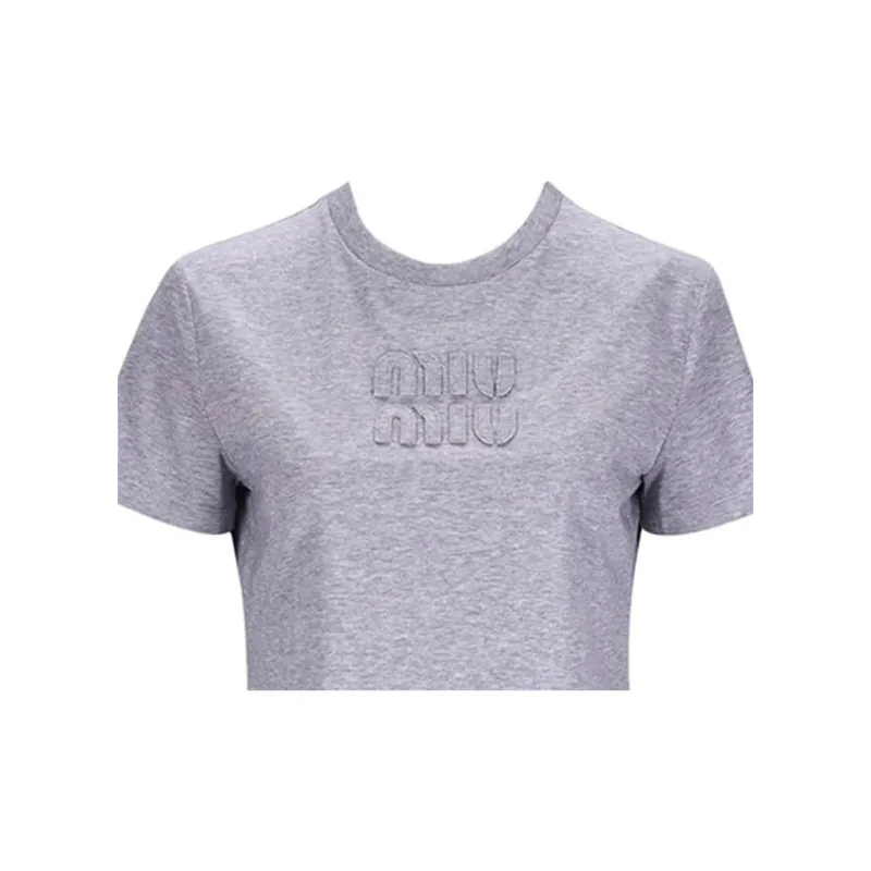 MIU MIU T Shirts Women's Gray-2