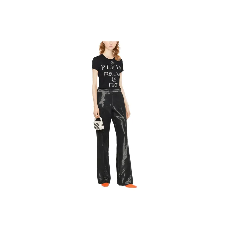 PHILIPP PLEIN Sexy Pure Rhinestone embellished T shirt-1