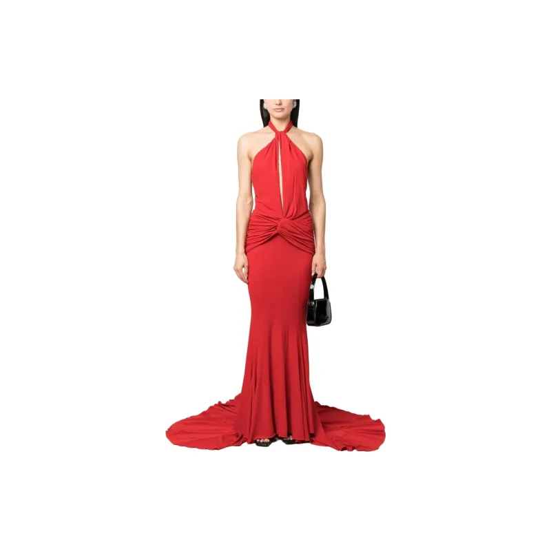 Blumarine Sleeveless Dresses Women's Red-1