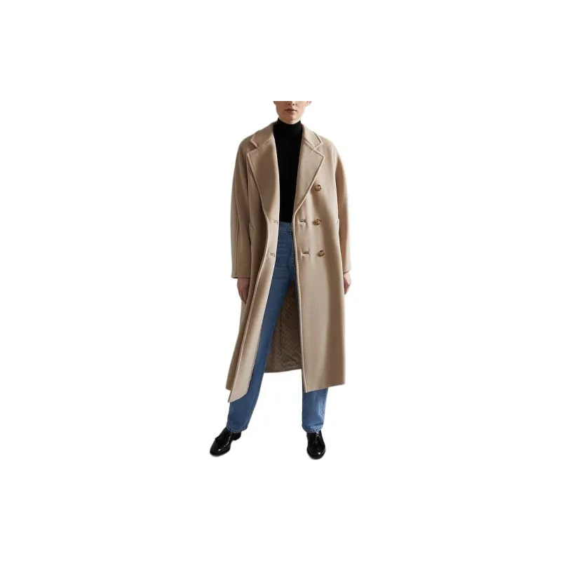 MaxMara Madame Double Breasted Belted Coat-2