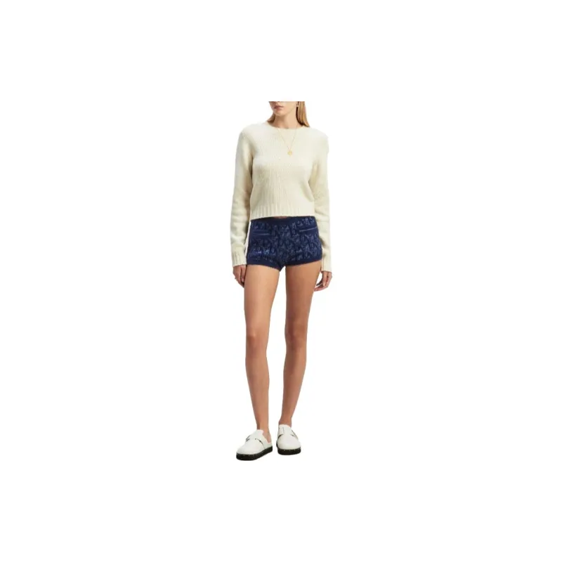 PALM ANGELS Logo Embroidered Knitted Jumper-4