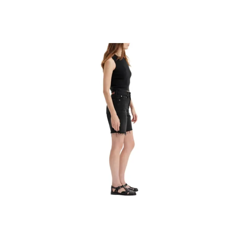 Levi's Denim Shorts Women's Black-3