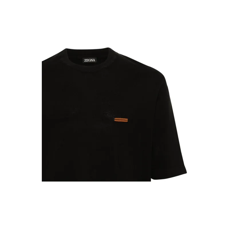 Ermenegildo Zegna Stripe detail T shirt-6