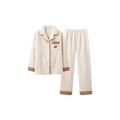 DanceBees Pajama Set Women's Apricot