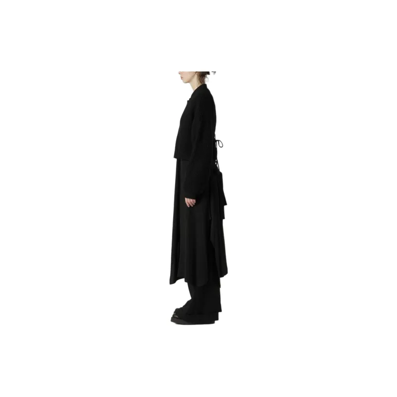 Yohji Yamamoto Backless Crewneck Cropped Jumper-4