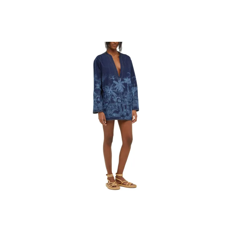 Alanui Loose Fit Denim Blouse-4