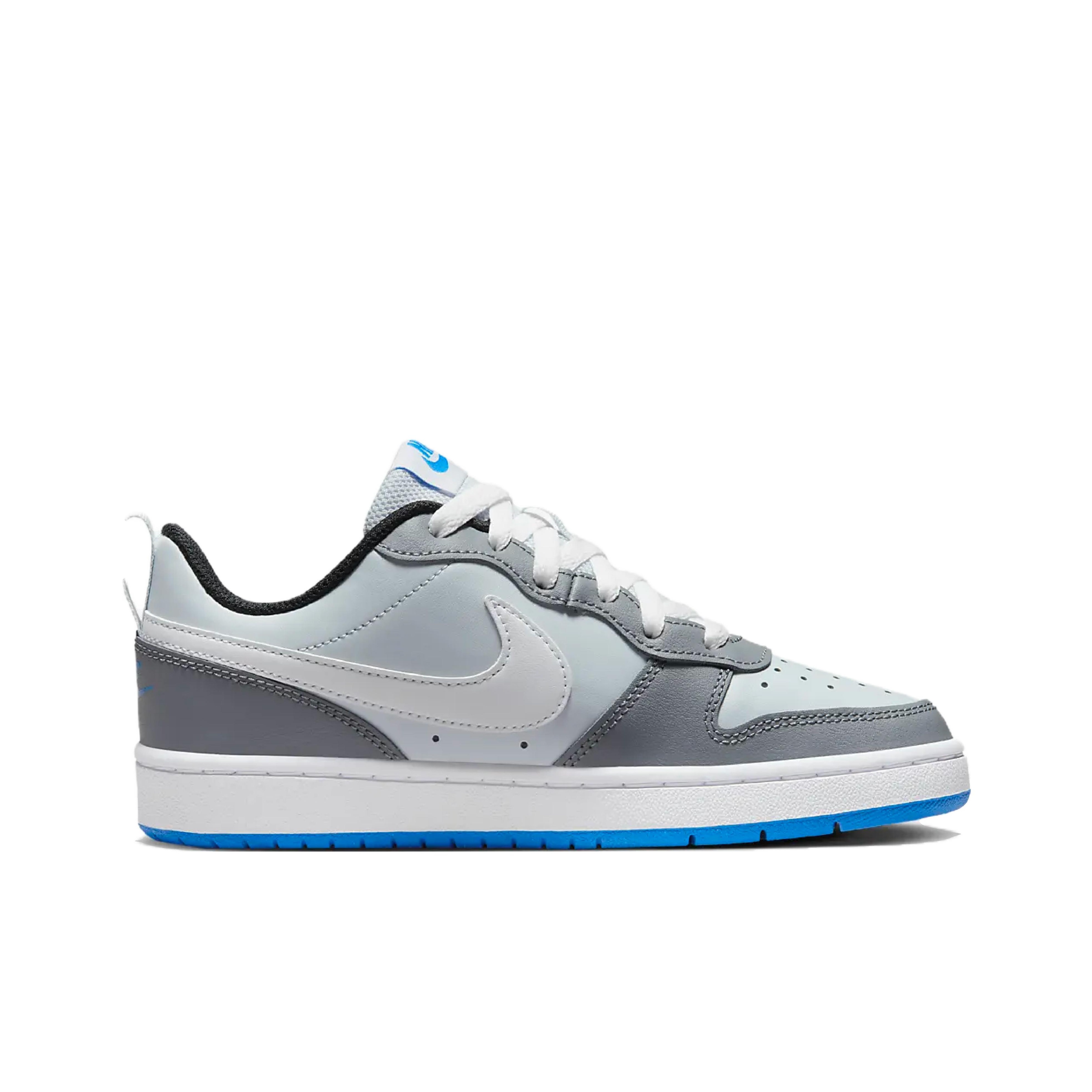 Nike Court Borough Low 2 SE Pure Platinum Photo Blue GS POIZON