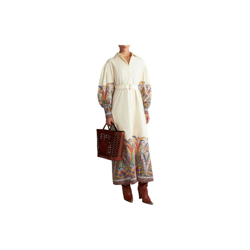 ETRO Paisley print Cotton Shirt Dress-2