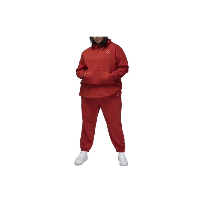 Jordan Brooklyn Fleece Knitted Sports Pants Women's Red-3