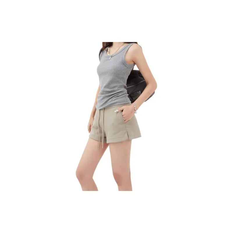 Kazakhstan Casual Shorts Women's Khaki-3