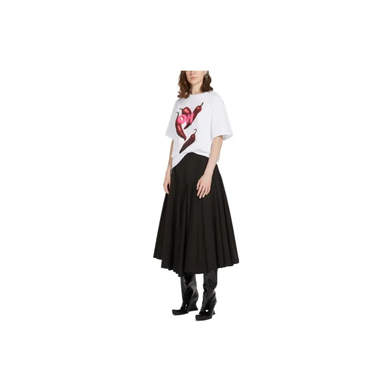 SportMa Drop Shoulder Sleeve T Shirt Women's White-3