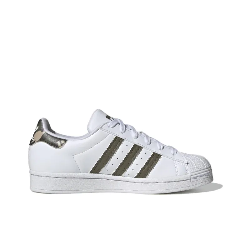Adidas Superstar Cloud White Olive Strata GS-1