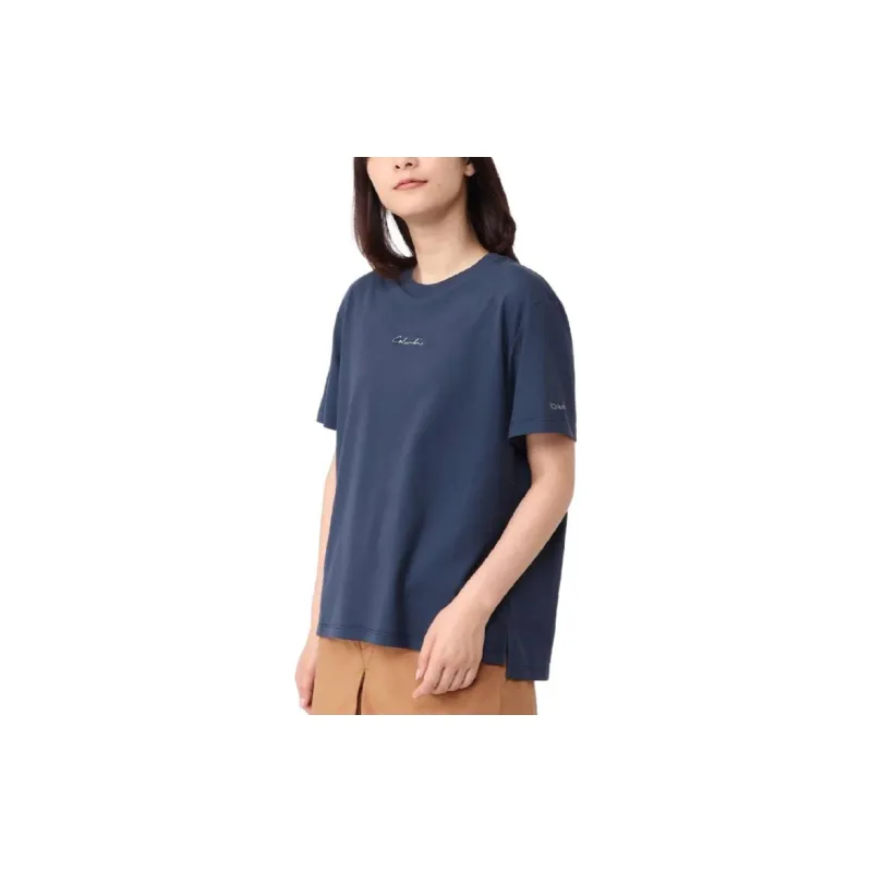 Columbia T Shirts Women's Navy Blue-2