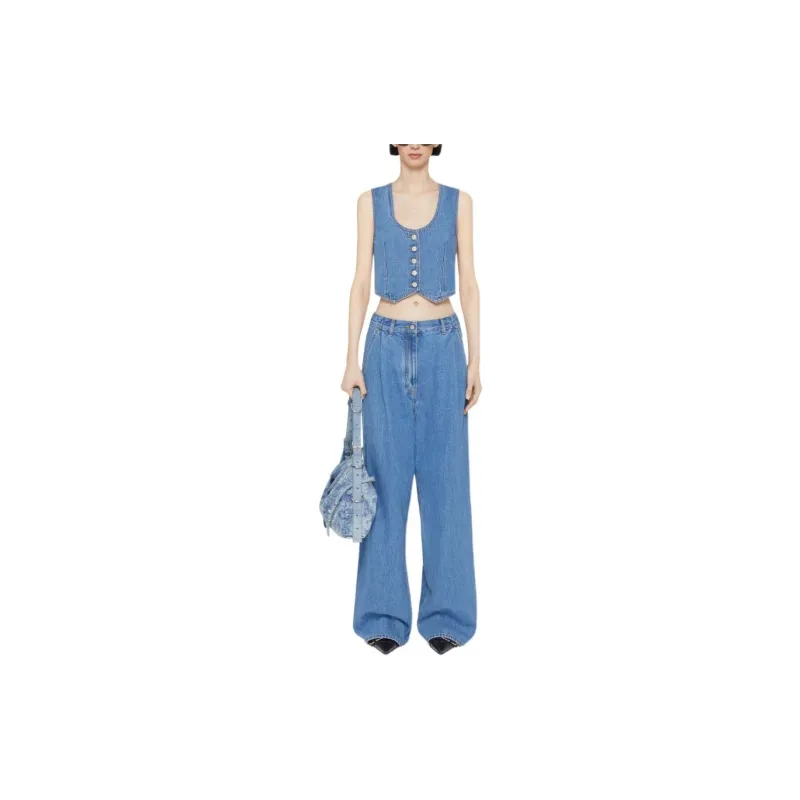 Givenchy Buttoned Denim Vest-1