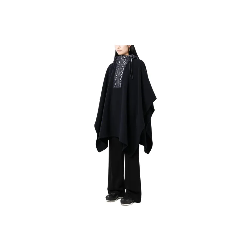 Moncler Logo-patch Felted Wool Cape-3
