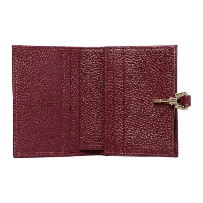 GUCCI Jackie 1961 Leather Wallet Women's Red-3
