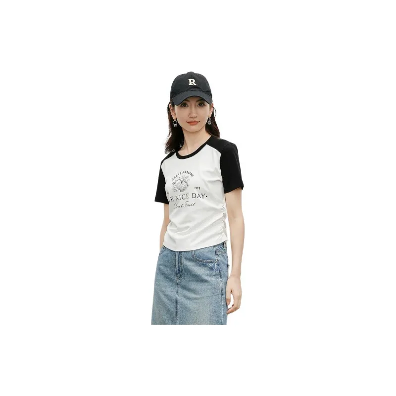 Hopeshow T Shirt Women's Raw White-1