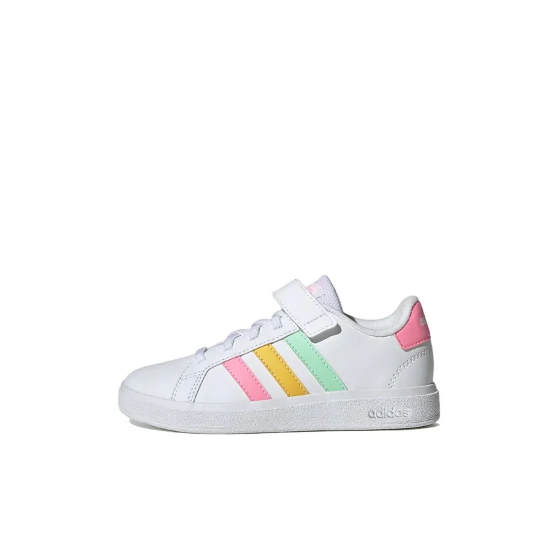 Adidas Grand Court 2.0 Little Kid 'White Multi-Color'-0