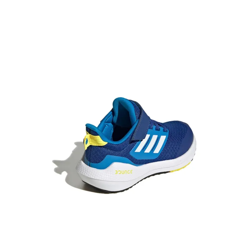 Adidas Eq21 Run 2.0 Bounce Slip Resistant Cushioning Abrasion Resistant Low Top Running Shoes Blue White Kids'-3