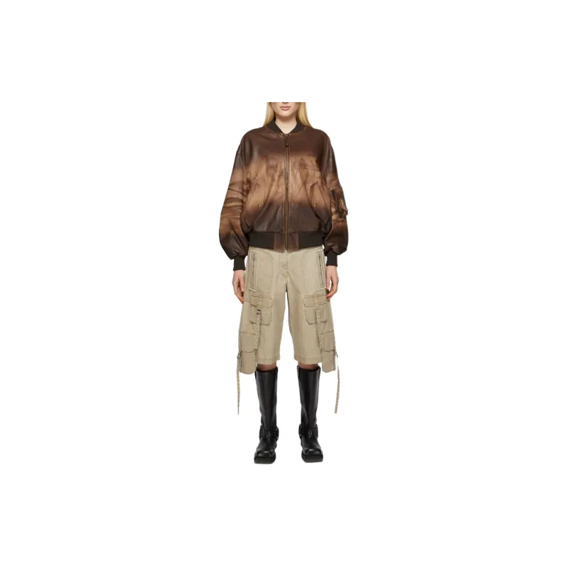 Acne Studios Leather Bomber Jacket-1