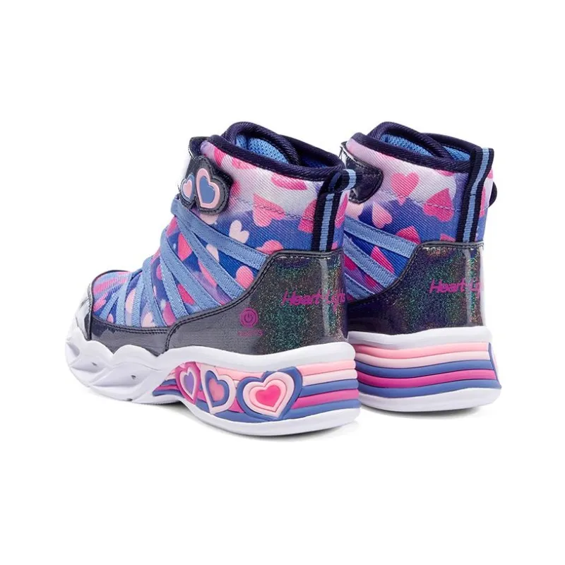 Skechers Abrasion Resistant Rebound Kids Lifestyle Shoes Pink Purple Teenagers-4