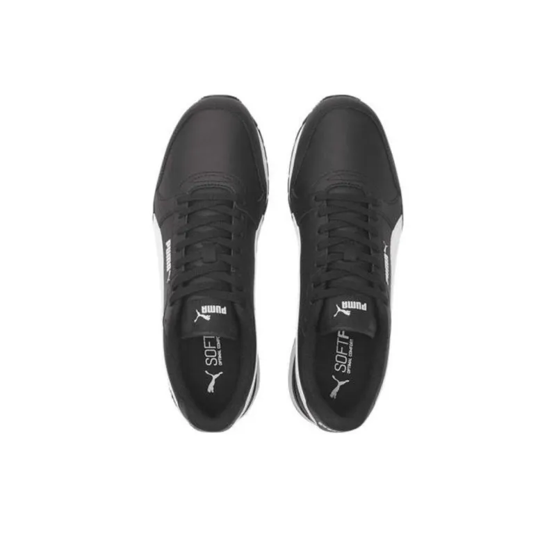 PUMA St Runner V3 Leather 'Black White'-3